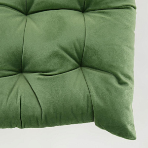 Подушка на стул 40х40см DE'NASTIA зелёный велюр полиэстер 000000000001209650