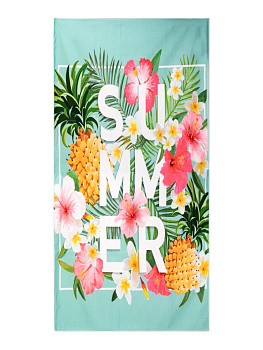 Полотенце пляжное 70х140см Summer микрофибра полиэстер 000000000001227514