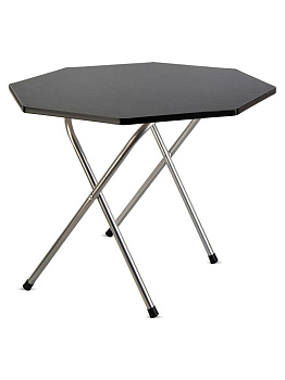 Столик 58х58х51см ST складной восьмиугольный железо/МДФ черный 000000000001227135