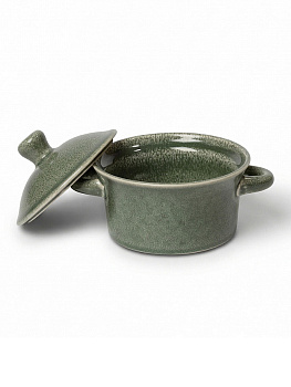 Бульонница с крышкой 290мл DE'NASTIA керамика зеленый керамика 000000000001231324