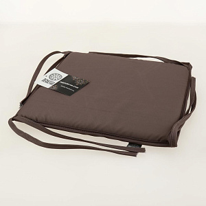 Универсальная подушка на стул DeNASTIA 33x33x2,5см светло-коричневый/розовый,100%полиэстер P111194 000000000001202703