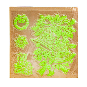 Наклейки новогодние на стекло 27х21см QLPG - 168 000000000001220334