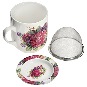 Заварочная кружка Цветы Olaff, 350мл 000000000001170827