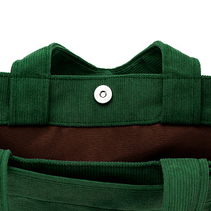 Сумка женская 26x23x10см изумрудный вельвет/полиэстер 000000000001221747