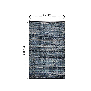 Коврик универсальный 50X80см LUCKY джинсовый синий хлопок 000000000001222486