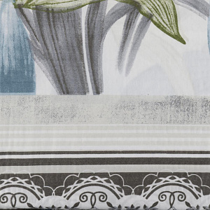 Комплект постельного белья 1,5-спальный ПОСУДА ЦЕНТР лилии креп-жатка полиэстер 000000000001188942