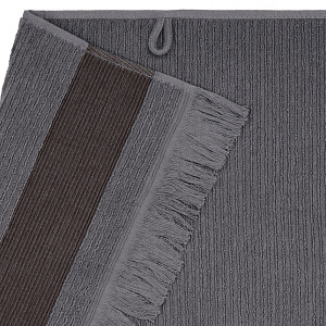 Полотенце махровое 30х60см СОФТИ Гармошка темно-серый хлопок 100% 000000000001213289