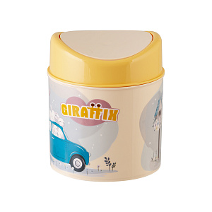 Контейнер для мусора 1л ПОЛИМЕРБЫТ Giraffix пластик 000000000001213074