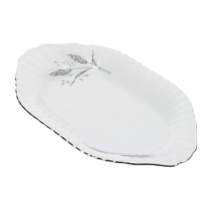 Овальное блюдо Колосок Porcelaine Czech Gold Hands, 24 см 000000000001136379