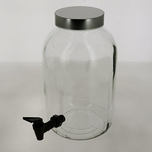 Банка для напитков 5л RENGA с краном и подставкой стекло 000000000001203281