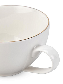 Набор чайный 8 предметов Классик с золотом подарочная упаковка фарфор 000000000001228340