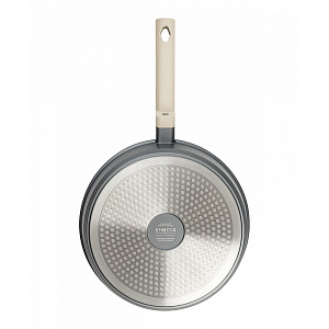 Сковорода с крышкой 28см DE'NASTIA глубокая силикон бежевый алюминий 000000000001223615