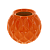 Ваза шарик №3 оранжевый 12 см ввр-24414 000000000001191985