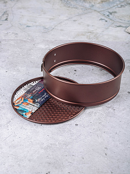 Форма для выпечки 20см 0,4мм SWEET HOME разъемная антипригарная chocolate сталь 000000000001190697