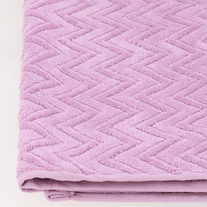 Полотенце махровое 70х130см LUCKY Зигзаг светло-лиловый хлопок-100% 000000000001214735