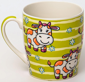 Кружка фарфор 270мл МИКС 3 декора УЛЫБНИСЬ OLAFF 200-08004 000000000001202080