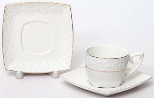 Набор кофейный 12 предметов (чашка 120мл-6шт/блюдце-6шт) BALSFORD Нежность подарочная упаковка фарфор 000000000001200573