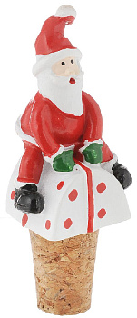 Новогодняя пробка Дед Мороз на крыше Magic Time, 13?9.5?2.6 см 000000000001150446