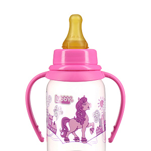 Бутылочка с соской от 0 месяцев Веселые животные Lubby, 250мл 000000000001135409