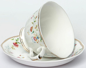 Набор чайный 12шт 6чаш250мл/6блюдец фарфор Патриция подарочная упаковка Золото Balsford 174-42001 000000000001197932