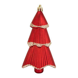 Декоративное украшение Набор 3шт 13,5см Елка серия Бронзовая микс пластик 000000000001224110