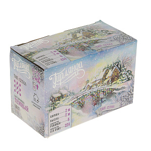 Гирлянда-Сеть 2х2м 224LED LUAZON LIGHTING IP20 8 режимов 220В тёмная нить свечение белое 000000000001208004