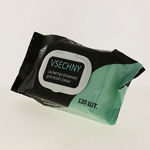 Салфетки влажные 120листов ПОСУДА ЦЕНТР для всей семьи 000000000001181415