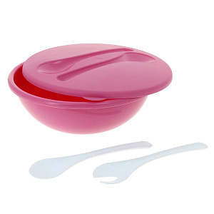 Салатница с крышкой и приборами Plastic Centre, 3л 000000000001065154