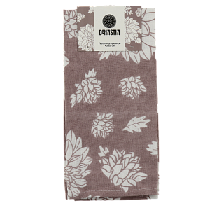 Полотенце кухонное DeNASTIA Коллекция "Пионы" 40x60см Хлопок70%/ПЭ30% белый/розовыйD000207 000000000001202903