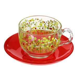 Чайный набор Flowerfield Red Luminarc, 220мл, 12 предметов 000000000001005494