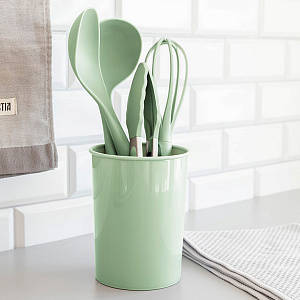 Органайзер для кухонных принадлежностей 12х16см DE'NASTIA мятный пластик 000000000001219640