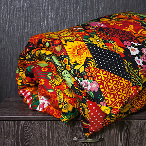 Комплект постельного белья 1,5спальный DE'NASTIA Славянские узоры микрофибра (70х70см-2шт) 100%Полиэстер C010398 000000000001118972