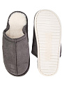 Тапочки домашние 40-41 угги мужские серый полиэстер/ПВХ 000000000001228815