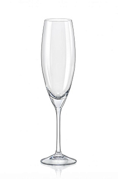 Набор фужеров для шампанского 2шт 230мл BOHEMIA CRISTAL София бесцветный стекло 000000000001203136