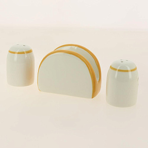 Набор сол+пер+салфетница 1/3 подарочная упаковка Tuscan vegetables  доломит ZFC049-36 000000000001196881