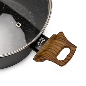 Кастрюля с крышкой 3,6л 24см BAKER`S SECRET GRANITE алюминий 000000000001217818