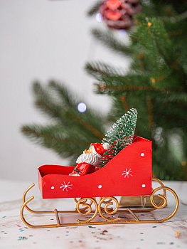 Декоративное украшение Сани 13,8х5х10,5см MANDARIN железо окрашенное 000000000001209308