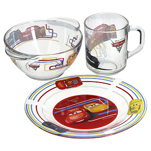 Набор для завтрака Тачки, 3 предмета 000000000001176874