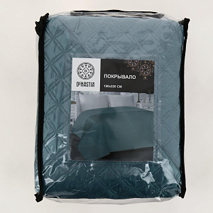 Покрывало DeN Палермо 190х220 атл/мат изумрудный геом2 U000238 000000000001203066