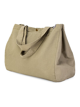 Сумка 38х44х22 DE'NASTIA Sea Salt Washed мятный хлопок 000000000001225550