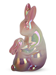 Фигура декоративная 16см Зайчики градиент 2 керамика 000000000001224033