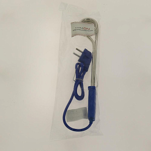 Электрокипятильник 32х4см LUAZON HOME LEK 05 1500Вт спираль пружина 220В синий пластик металл 000000000001186385