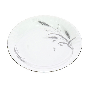 Мелкая тарелка Колосок Porcelaine Czech Gold Hands, 21 см 000000000001136398