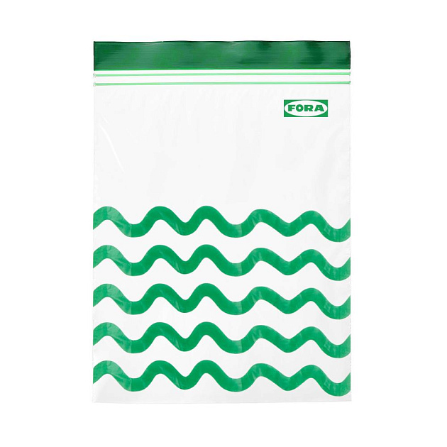 Набор пакетов 6,5л 29x38см-15шт/4,5л 27x31см-15шт FORA с замком zip lock полиэтилен 000000000001225482
