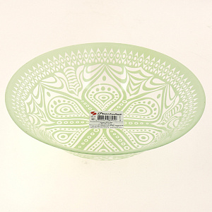 BOHO Тарелка суповая 22см PASABAHCE зеленый стекло 000000000001177398