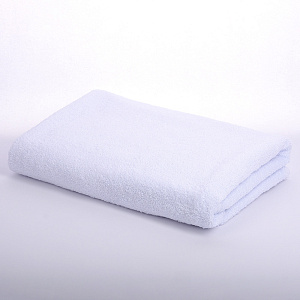 Полотенце 70х140см АЛТЫН АСЫР Стандарт гладкокрашеное 400гр/м2 Без бордюра Белое махровое АА004850 000000000001205404