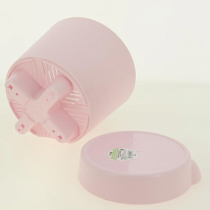 Горшок для цветов 3,6л FORA с поддоном розовый пластик 000000000001187372