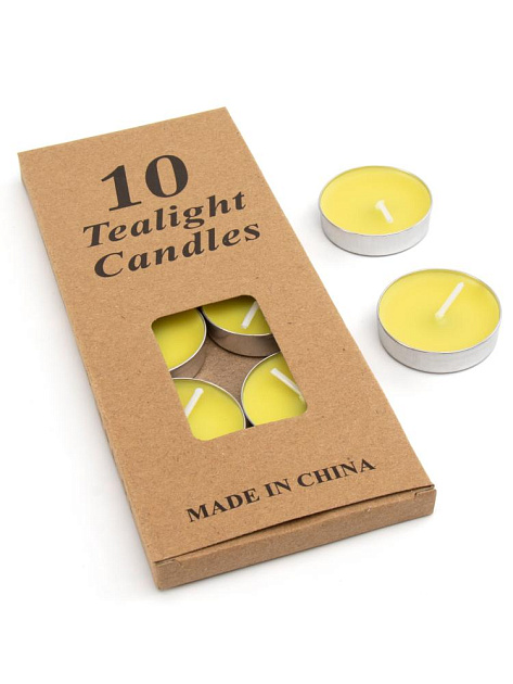 Набор свечей чайных 10шт 000000000001216435