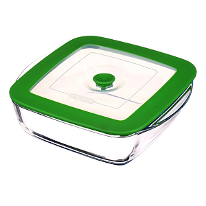 Форма для приготовления 1л 20х17х5,5см PYREX 4в1 круглая с крышкой стекло 000000000001088911