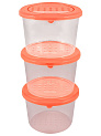 Набор емкостей для продуктов PATTERN круглая 3штх0,8л PT9853 000000000001152301
